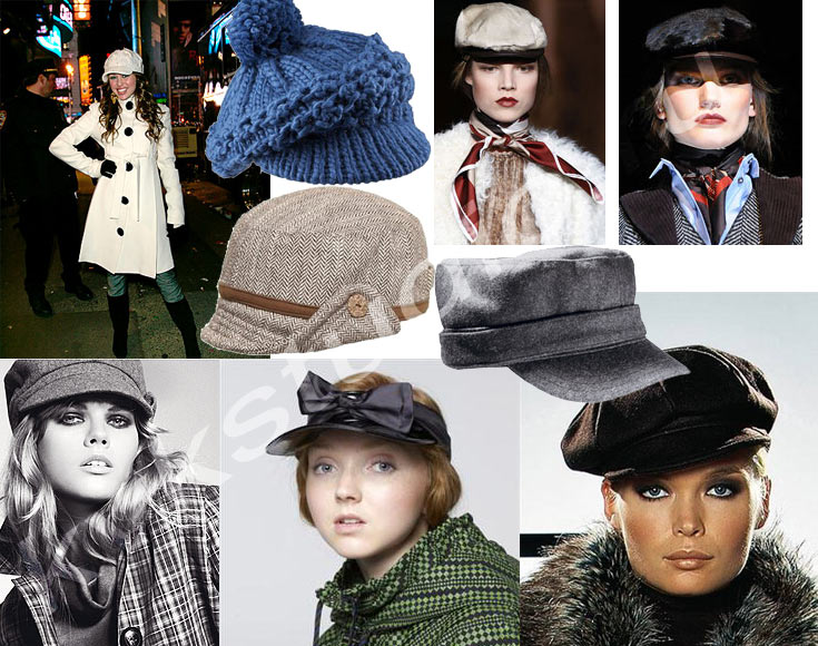 Модные шапки, шляпы, беретки, кепки осень – зима 2008-2009